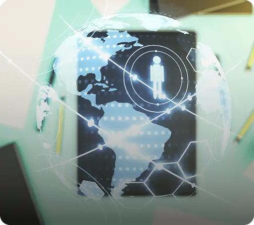 Global talent network visualization
